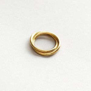 Wolf Circus Celine Ring, 14k gold vermeil, size 8